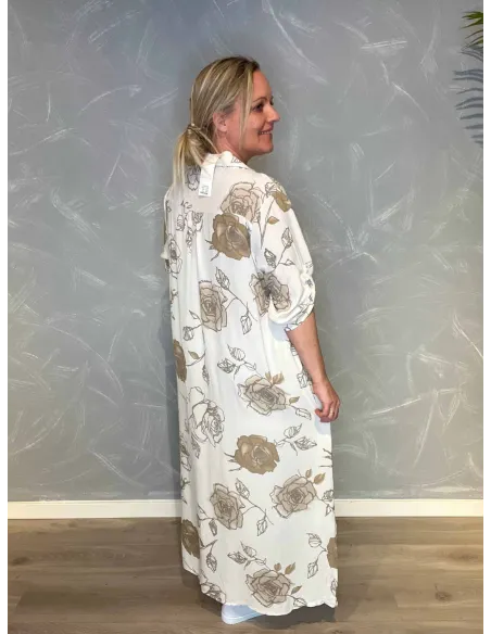 “Bagside af hvid kjole til kvinder – TIPPY