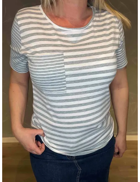 "Detaljebillede af halsudskæring på TIPPY Design t-shirt"