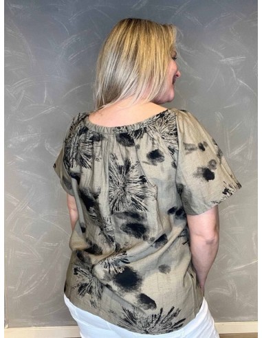 "Bagside af CATWALK blusen, viser det smukke fald og den perfekte pasform"