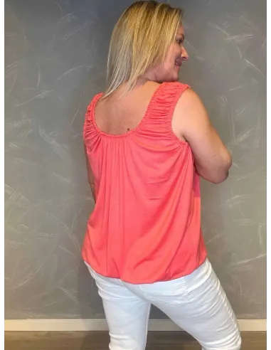 Coral elastik top bag fra