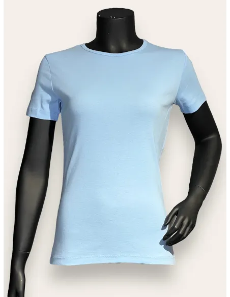 soft blue basis t-shirt til kvinder – TIPPY Basic Collection