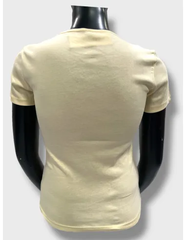 bagside af soft yellow basis t-shirt – TIPPY Basic Collection