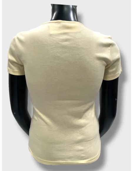 bagside af soft yellow basis t-shirt – TIPPY Basic Collection
