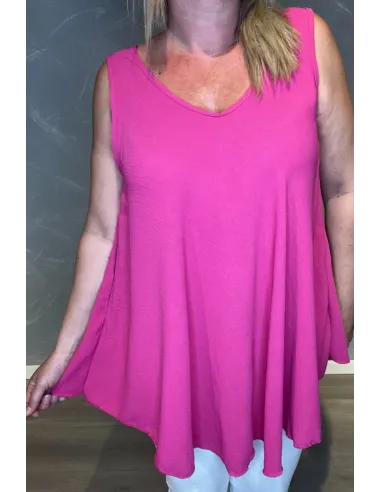 Pink a top, nærbillede af løst fald