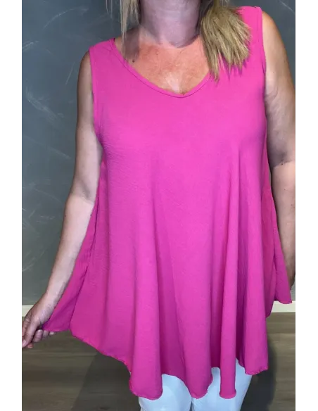 Pink a top, nærbillede af løst fald