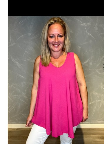 Pink A-formet sommertop til kvinder – TIPPY Collection