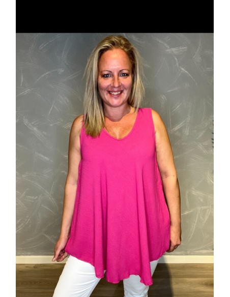Pink A-formet sommertop til kvinder – TIPPY Collection