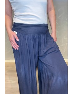 "Navy harems bukser til kvinder i viskose - TIPPY Italian Select" 2