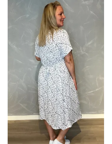 Bagside af hvid kjole til kvinder – TIPPY