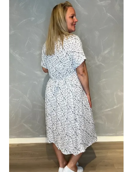 Bagside af hvid kjole til kvinder – TIPPY