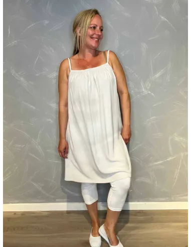 Sand stropkjole med elastik til kvinder – TIPPY collection