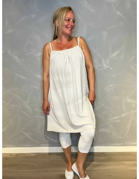 Sand stropkjole med elastik til kvinder – TIPPY collection