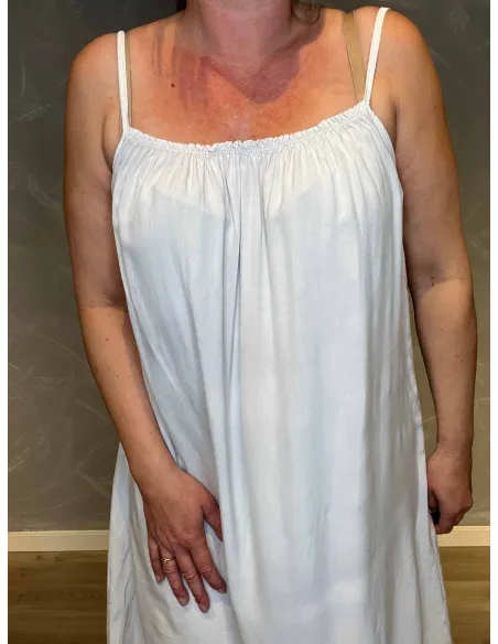 Elastisk top på sand kjole – TIPPY