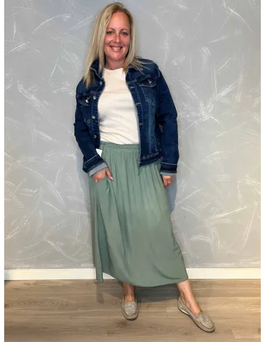 Army nederdel med lommer til kvinder – TIPPY Collection