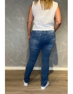 "Lys denim slim fit jeans til kvinder fra Karostar - TIPPY" 2