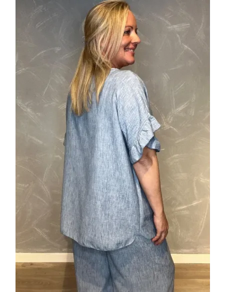 "Bagside af feminin bluse til kvinder - TIPPY"