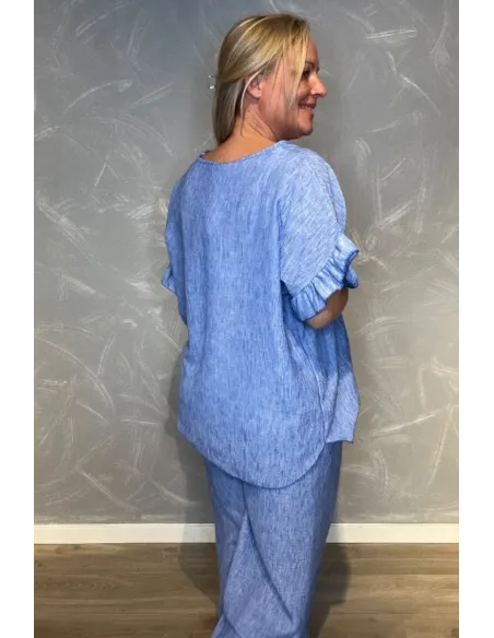 "Bagside af feminin bluse til kvinder - TIPPY"