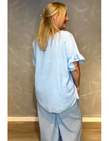 "Bagside af feminin bluse til kvinder - TIPPY"