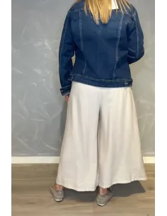 Beige culottes buks med bindebånd til kvinder – TIPPY Collection 2