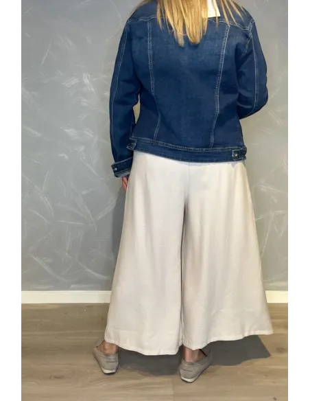 Bagside af beige culottes buks til kvinder – TIPPY