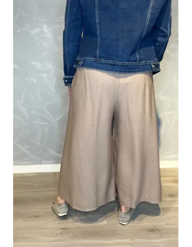 Bagside af brun culotte bukser til kvinder – TIPPY
