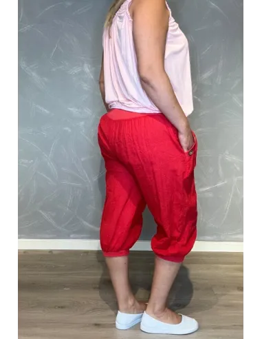 Knickers | Bred Rib Kant | Rød | TIPPY Italian Handpicked