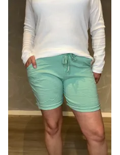 Mint shorts med glimmer snøre til kvinder – TIPPY Collection