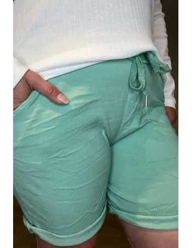 Glimmer snøre på mint shorts – TIPPY