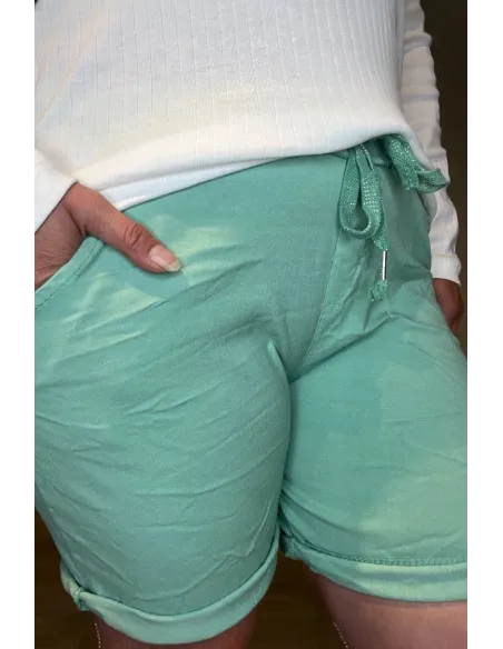 Glimmer snøre på mint shorts – TIPPY
