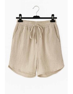 “Sand muslin shorts med elastik kant til kvinder – TIPPY Collection 2