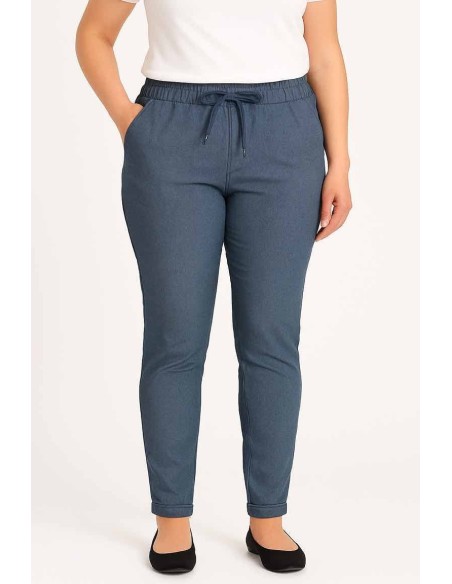 Strækbukser | Jeans blå | Viskose Mix | TIPPY