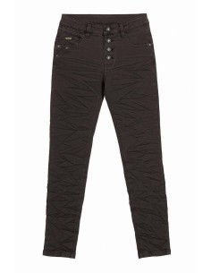 "Slim fit pasform på dark brown Karostar jeans til kvinder - TIPPY" 2