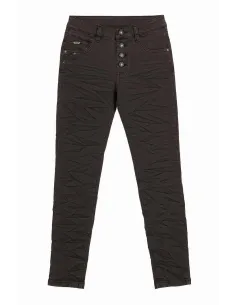 "Slim fit pasform på dark brown Karostar jeans til kvinder - TIPPY" 2