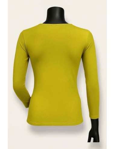 bagside af kiwi grøn bluse – TIPPY Basic Collection