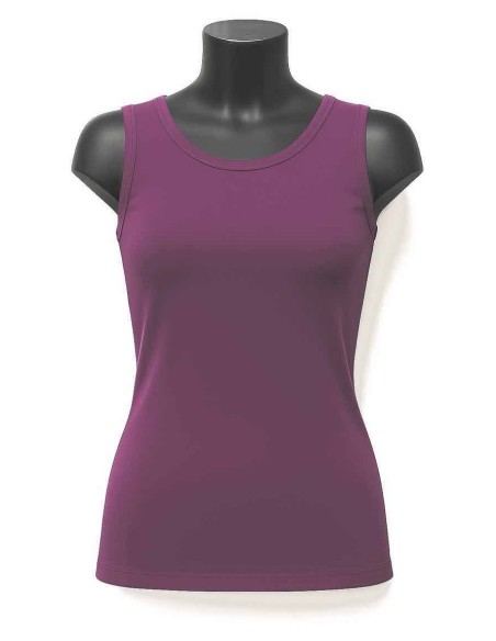 lavendel basis top til kvinder i viskose – TIPPY Basic Collection