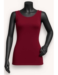 maroon basis top til kvinder i viskose – TIPPY Basic Collection