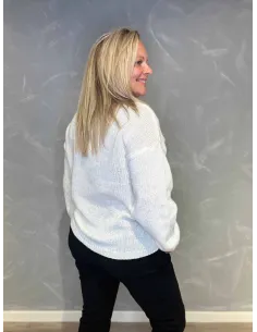 "Milk klassisk strik med V-hals til kvinder - Design by TIPPY" 2