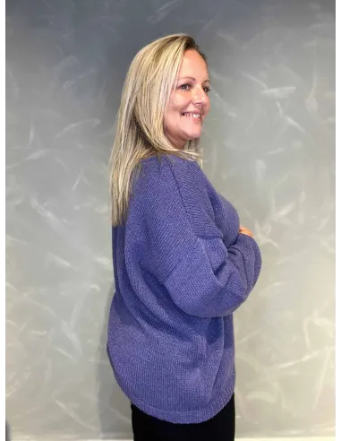 "Bagside af lilla klassisk strik til kvinder - TIPPY"