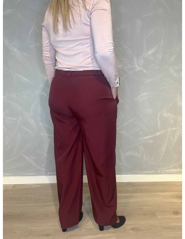 "Bagside af maroon habit bukser til kvinder - TIPPY"