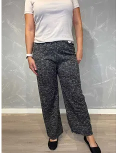 "Sorte vide rib bukser til kvinder - TIPPY Italian Select"