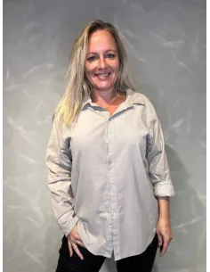 "Sand babyfløjl skjorte til kvinder - TIPPY Collection"