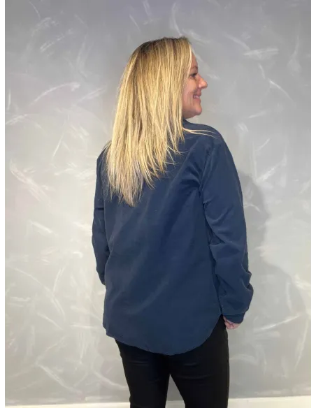 "Bagside af babyfløjl skjorte til kvinder - TIPPY"