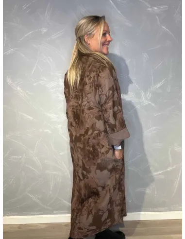 "Bagside af lang fløjlskjole til kvinder - TIPPY"