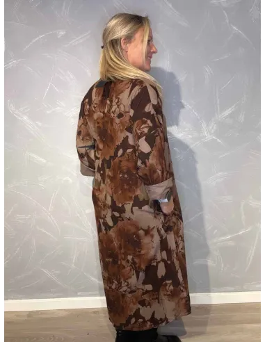 "Bagside af lang fløjlskjole til kvinder - TIPPY"