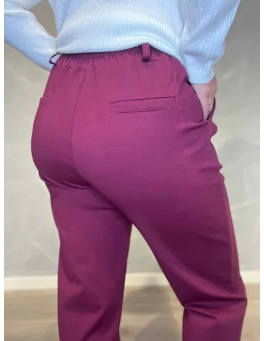 "Bagside af bukser med bælte til kvinder - TIPPY"