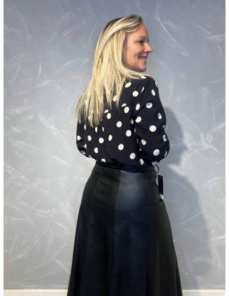 "Bagside af skjorte med dotter til kvinder - TIPPY"
