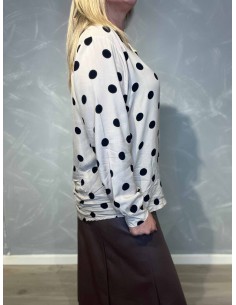 "Beige skjorte med dotter til kvinder - TIPPY Collection" 2