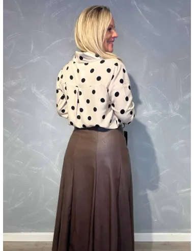 "Bagside af skjorte med dotter til kvinder - TIPPY"