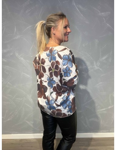"Bagside af blomsterbluse til kvinder - TIPPY"