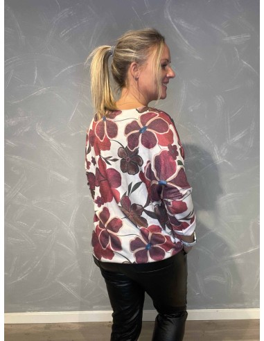 "Bagside af blomsterbluse til kvinder - TIPPY"